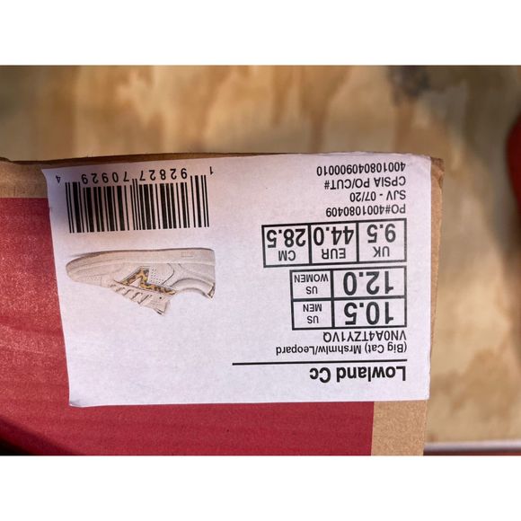 Vans Lowland CC Big Cat Marshmallow Leopard Siz US 10.5 Men New Rare VN0A4TZY1VQ - Picture 1 of 7